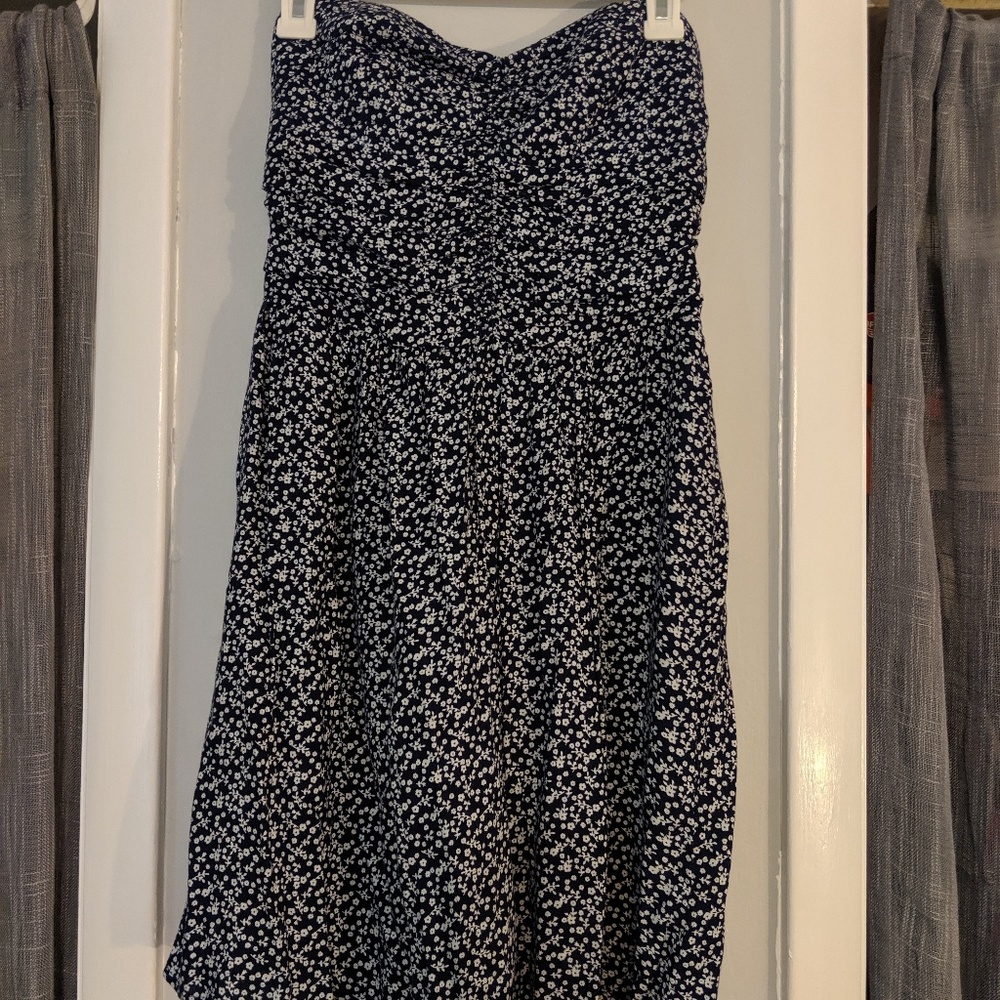 Strapless floral sundress